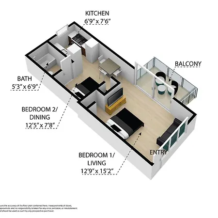 Balcony Chic Apt, W/2 Queenbeds, On Ocean Dr Beach